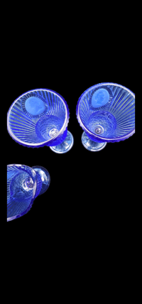 Image 10 of 3 Piece Avon Fostoria Cobalt George & Martha Washington