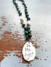 Be the light quote necklace