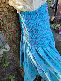 Image 6 of Boho Mini Skirt- Turquoise Purple m/L upto 16 uk