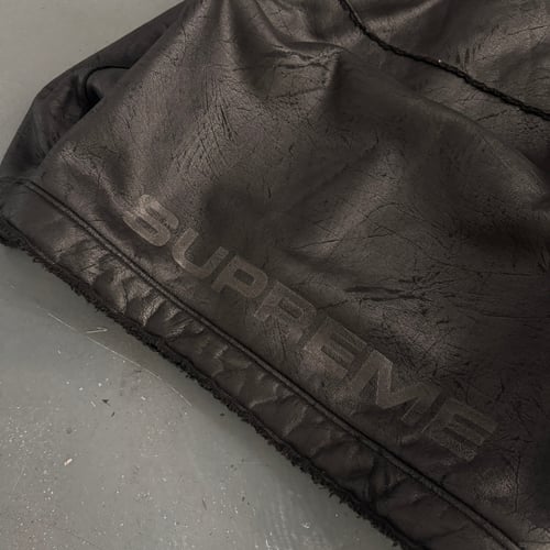 Image of 2023 Supreme Faux Shearling Hooded Jacket, size xl