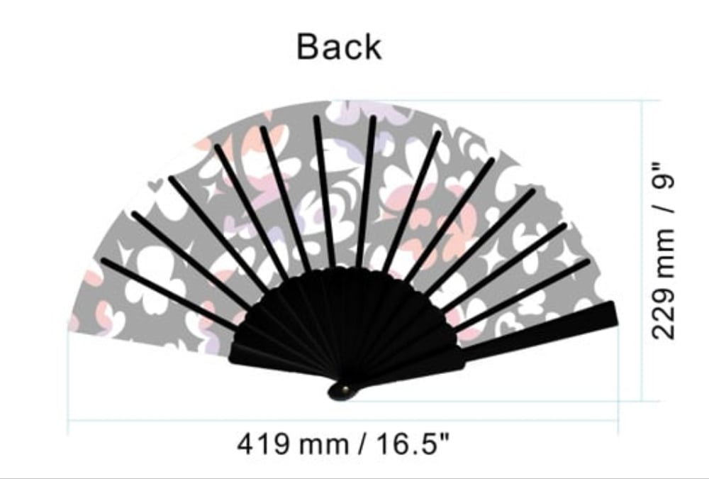 Image of Fabric Folding Fan 