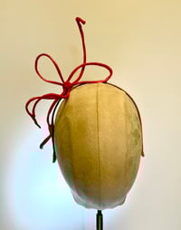 Image 1 of Rose pink rouleau bow