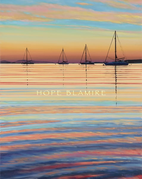 Image of Sunset sails, Arisaig giclee print