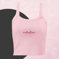 Image 2 of Heart micro-rib tank top