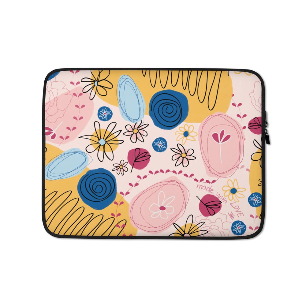 Image of Made with Love Laptop Sleeve wisp pink