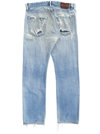 Image 2 of Hysteric Glamour Thrashed/Repaired Studded Pocket Denim - 30