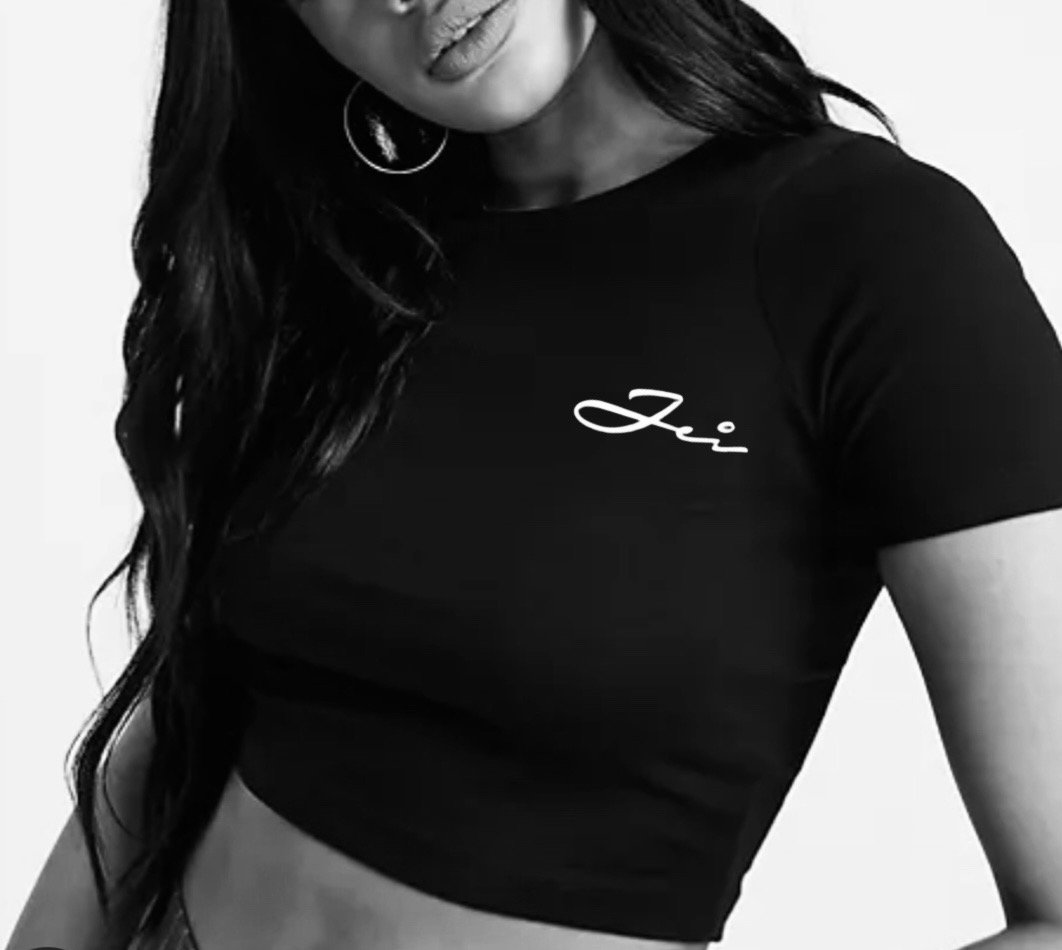 Image of Women’s Black Cropped JEI Tee