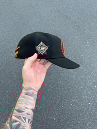 Image 3 of BLACK ORANGE BALTIMORE ORIOLES CUSTOM FITTED CAP