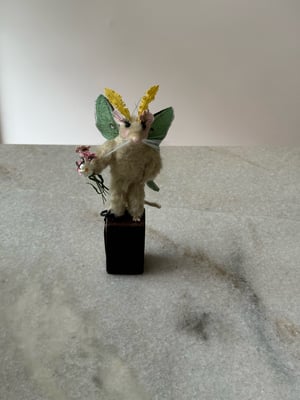 Image of Luna butterfly faux taxidermy mouse