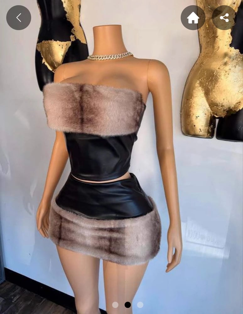 Image of Raw Edge Mini Dress