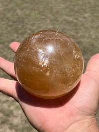 Image 5 of Honey Calcite Sphere #2638