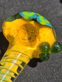 Image 3 of Yellow And Aqua Dotstack Pipe 