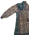 early 70s indian gauze poet sleeve dress