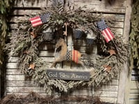 Image 5 of #1... God Bless America ~ 24 in Wreath ~
