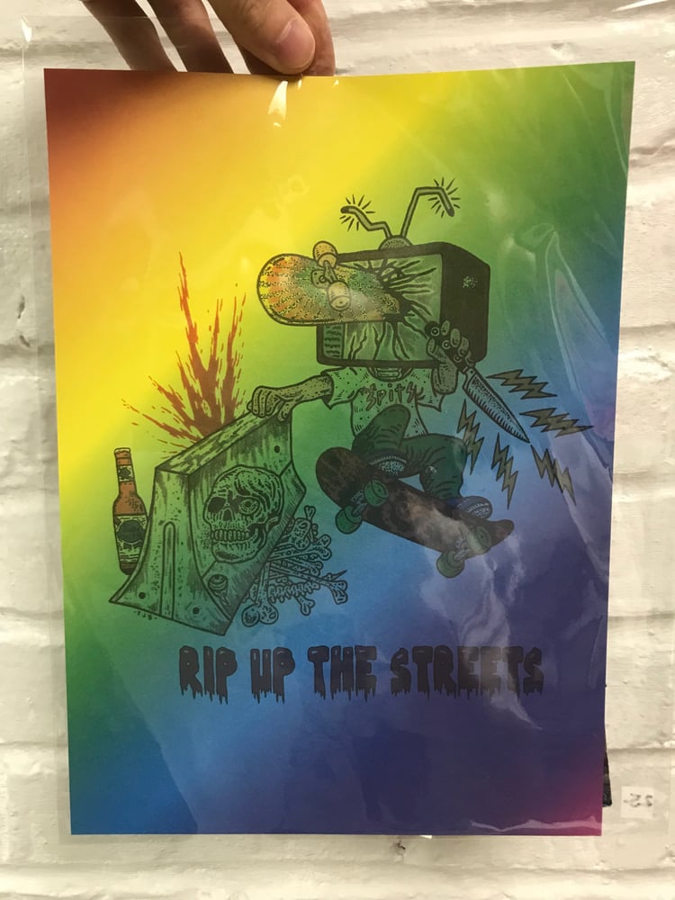 Image of RIP UP THE STREETS RAINBOW PRINT