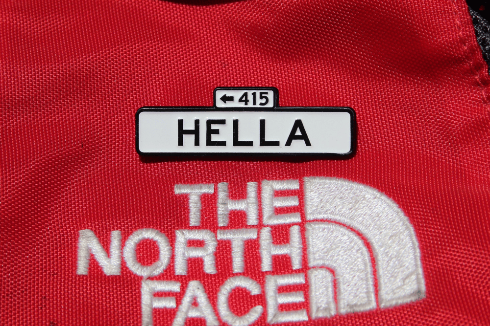 Image of San Francisco Street Sign Hella Enamel Pin