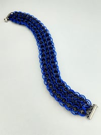 Image 3 of Black + Blue Gothic Lace Cufflette