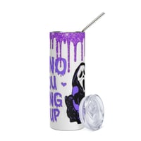 No You Hang Up (Purple Glitter) Stainless Steel Tumbler