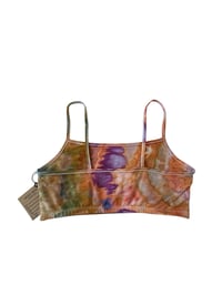 Image 4 of L (38) Cotton-Blend Strappy Bralette in Agate Ice Dye