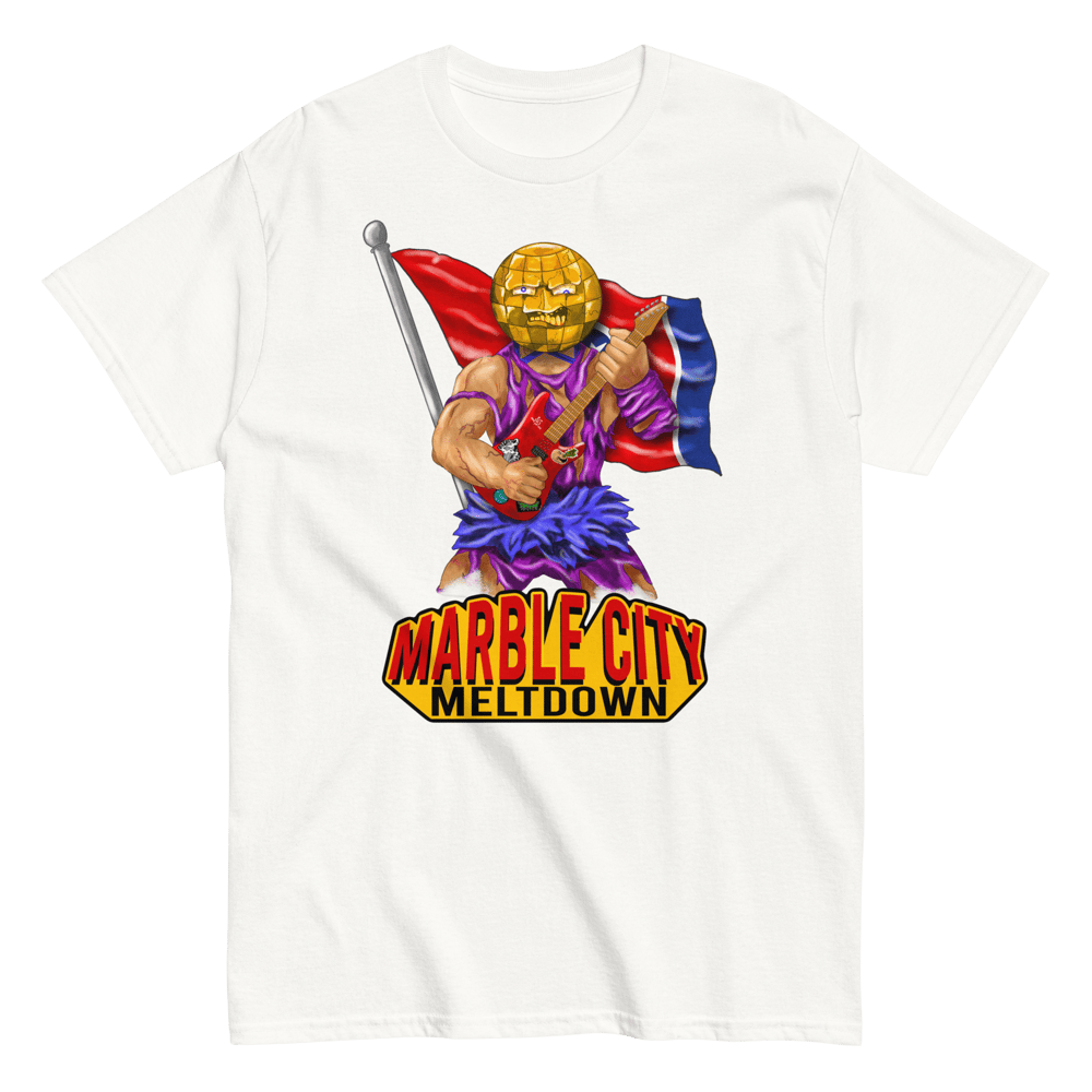 MARBLE CITY MELTDOWN - WHITE T-SHIRT