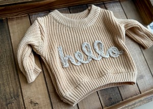 Image of CHUNKY custom newborn sweater