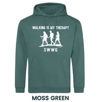 Image 2 of Walking Is My Therapy Hoodie