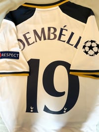 Image 1 of Tottenham Hotspur “DEMBÉLÉ 19” 2016/17 Home Shirt + UCL patches (M)