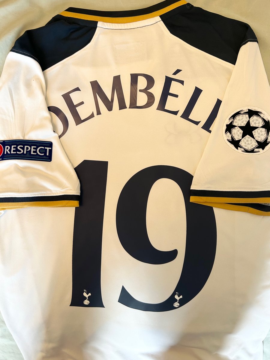 Image of Tottenham Hotspur “DEMBÉLÉ 19” 2016/17 Home Shirt + UCL patches (M)