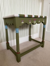 Image 2 of Spring Green Painted Side Table