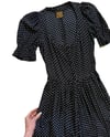 late 60s BIBA London polka dot maxi dress