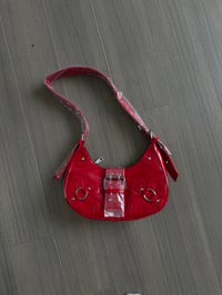 red fashion purse