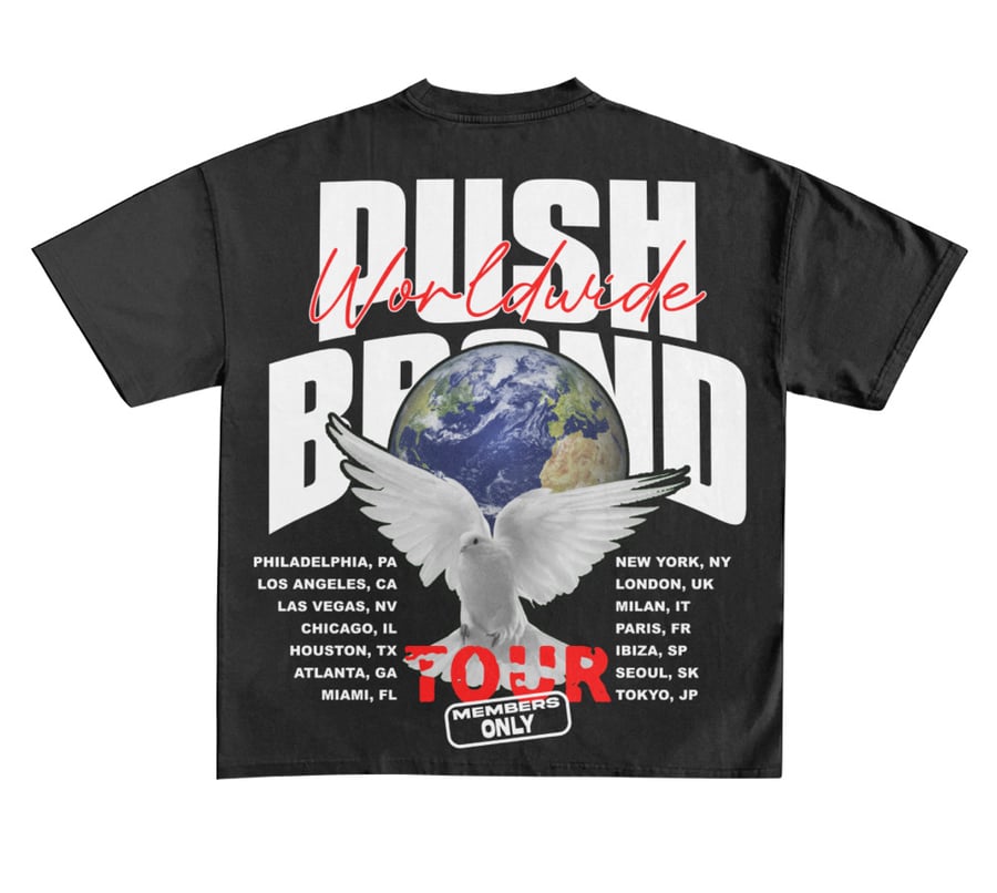 Image of World Tour T Shirt Black & White