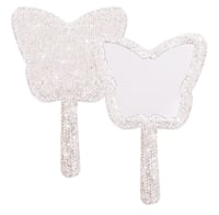 Image 3 of Rhinestone butterfly handheld mirror 