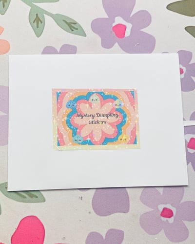 Image of Kawaii Dumpling Mystery pack stickers, squishy dumplings inspired