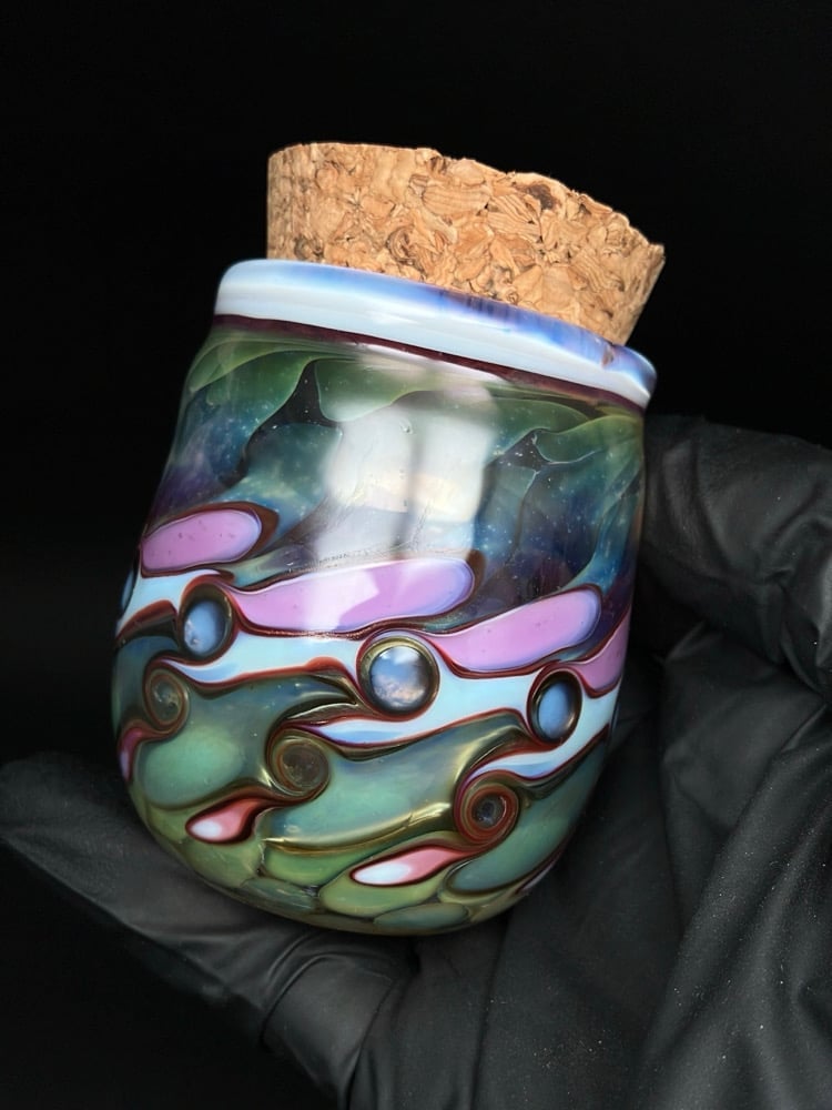 Fumed Jar w/Electrum
