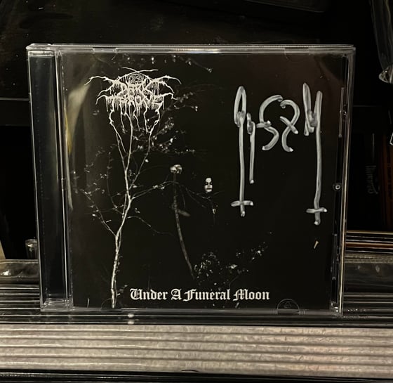 Image of CD Darkthrone «Under a Funeral Moon» SIGNED