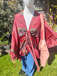 Image 3 of Amara Wrap dress - red 10-16 uk