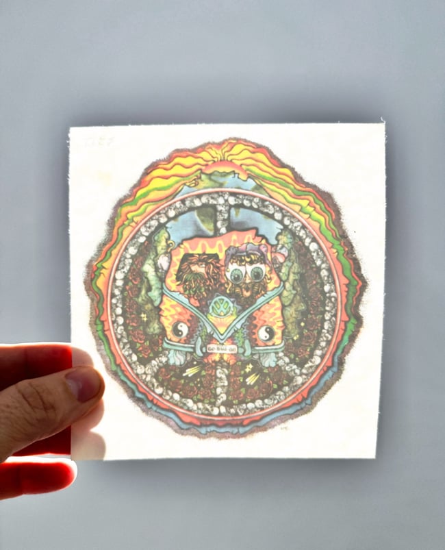 Grateful Dead 90s Psychedelic Bus 5” Window Sticker 