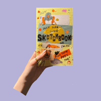 Image 3 of Sketchbook Booklet + Cat Sticky Note