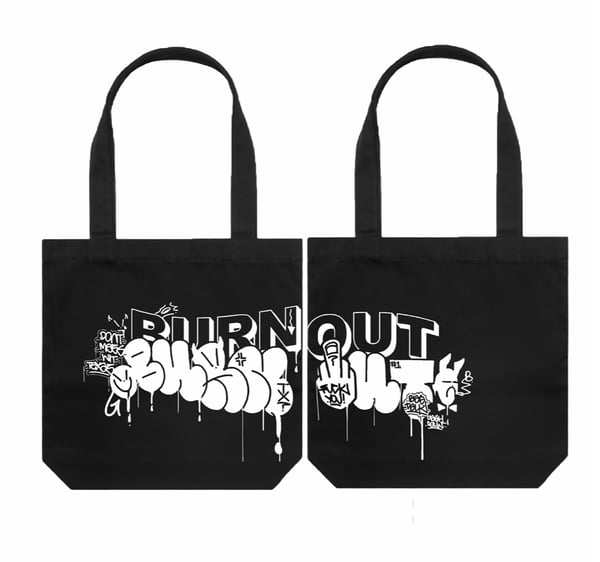 Image of “BAG TALK” TOTE BAG BLACK