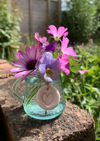 Image 4 of Small or Medium Heart Tags  Set of 3 (Various Colours)