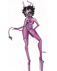 Betty pink (watercolor, original drawing )