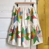 Calico Quilt Stars Granny Skirt