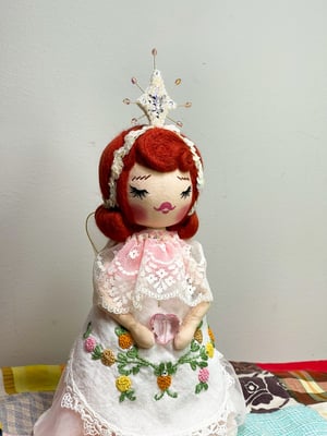 Image of RESERVED FOR ALLISON ART DOLL TREE TOPPER