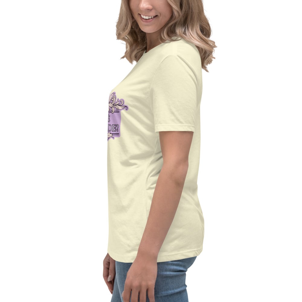 Image of Women's Relaxed T-Shirt shall we promenade bridgerton inspired 