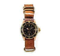Image 2 of Bourbon Horween Shell Cordovan NATO Strap - Russian Grain - Bourbon