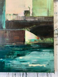 Image 4 of Painting / maleri / "ISLANDS BRYGGE – Malerdrømme og tankestreger – Langebro" / 120x170 cm