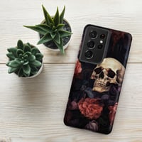 Image 18 of Goth Inspired Baroque Style Painting Skull and Flowers Tough case for Samsung®