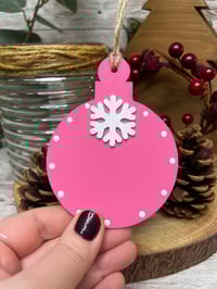 Image 5 of Bauble with snowflake