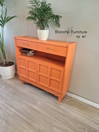 Image 6 of Slim Sideboard / Narrow Hallway Console by Nathan in Tuscan Orange.